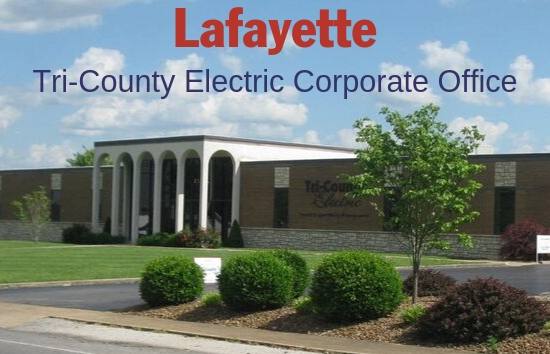 Photo of the Lafayette, TN Tri-County Electric office.