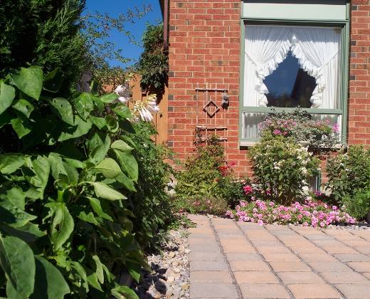 Photo of window from garden