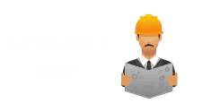 Construction specs This is a graphic of used to depict construction specs. It depicts a man wearing a hardhat. It is used on the website as a hotlink to the Construction Specs page.