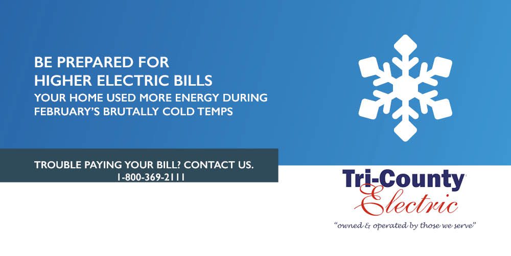 low temps be prepared for higher electric bills
